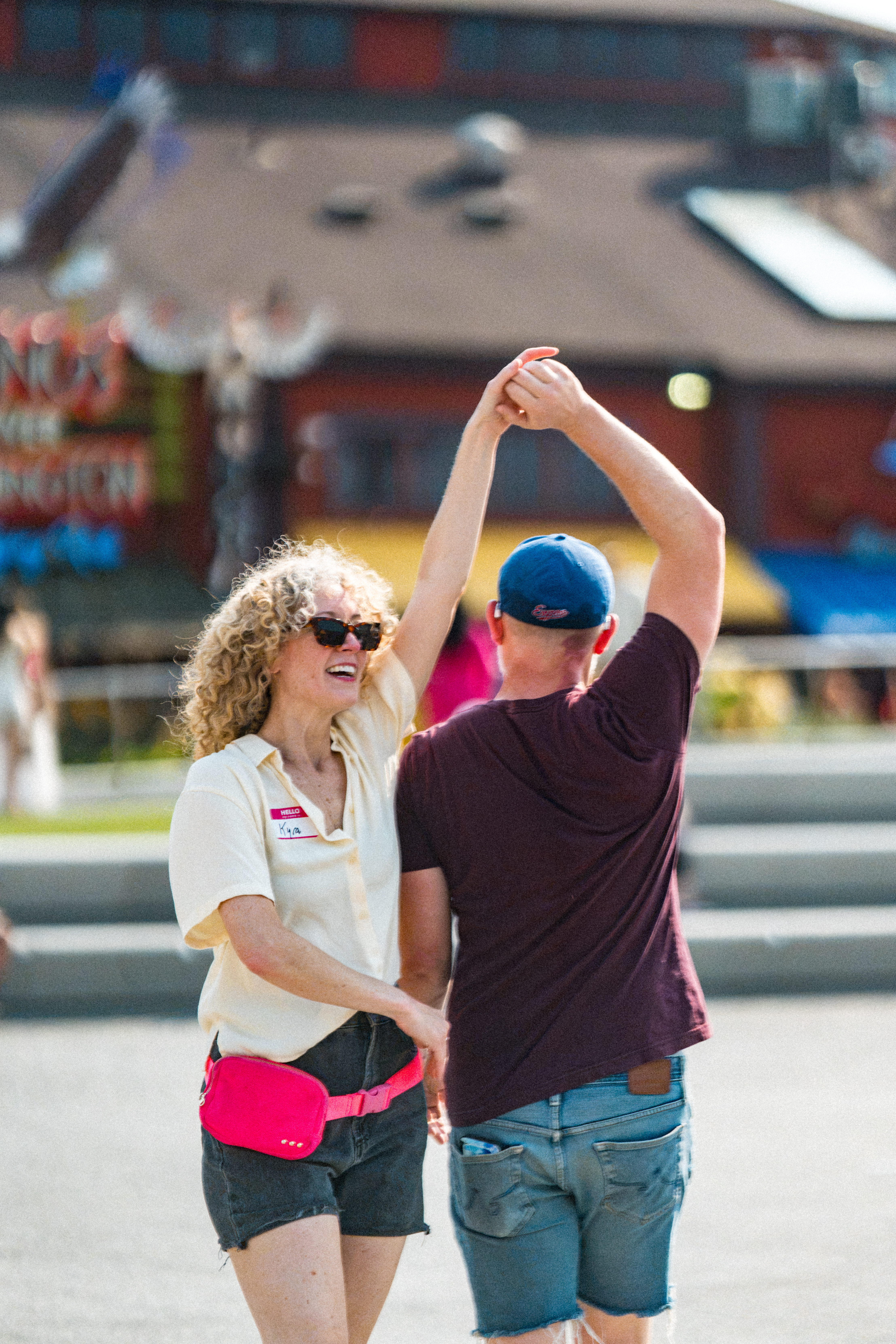 Community dancing at Hustle on the Pier
